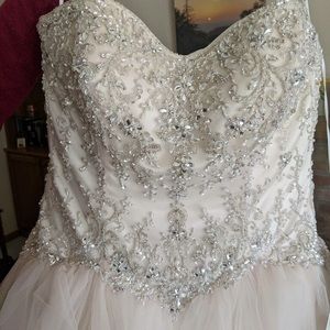 Stella York unworn dress tule over satin